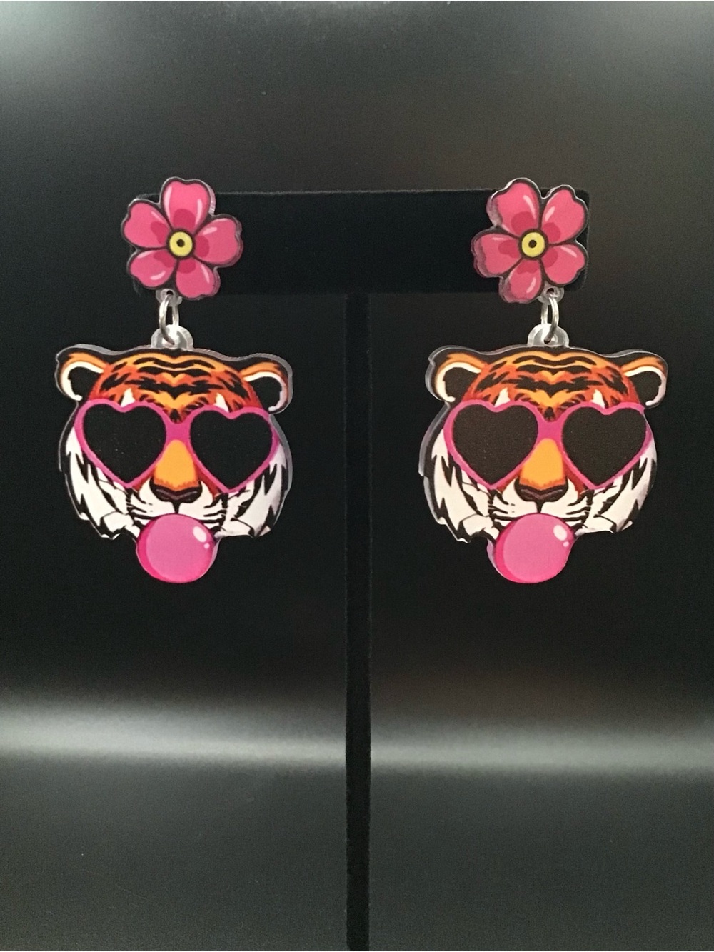 Bubblegum Tiger Earrings